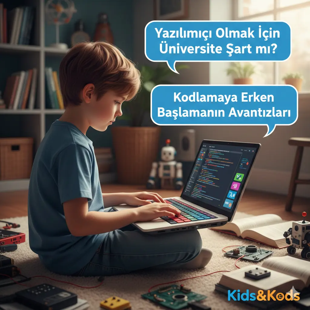 Yazılımcı Olmak İçin Üniversite Şart mı? Kodlamaya Erken Başlamanın Avantajları