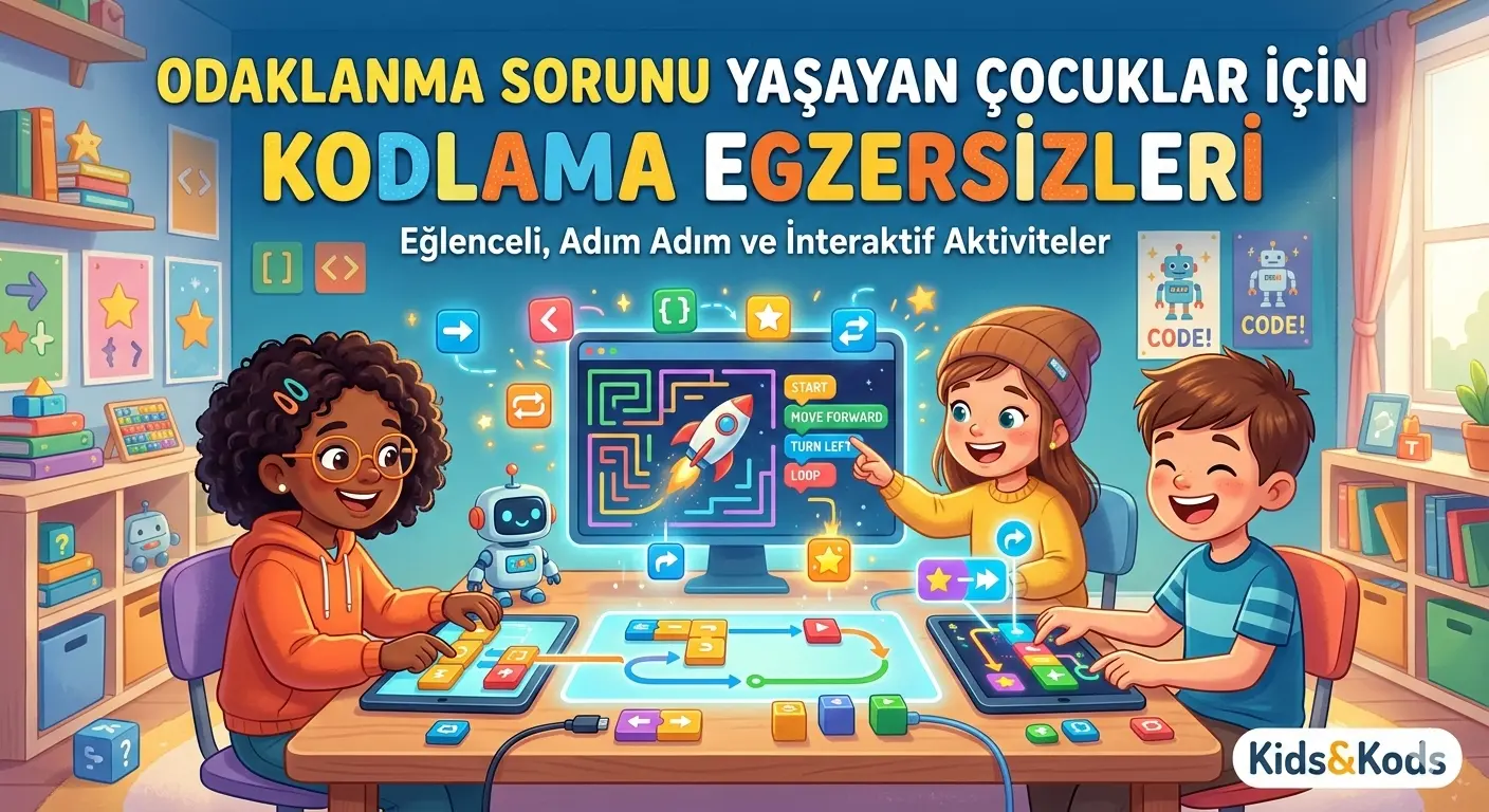 Odaklanma Sorunu Yaşayan Çocuklar İçin Kodlama Egzersizleri