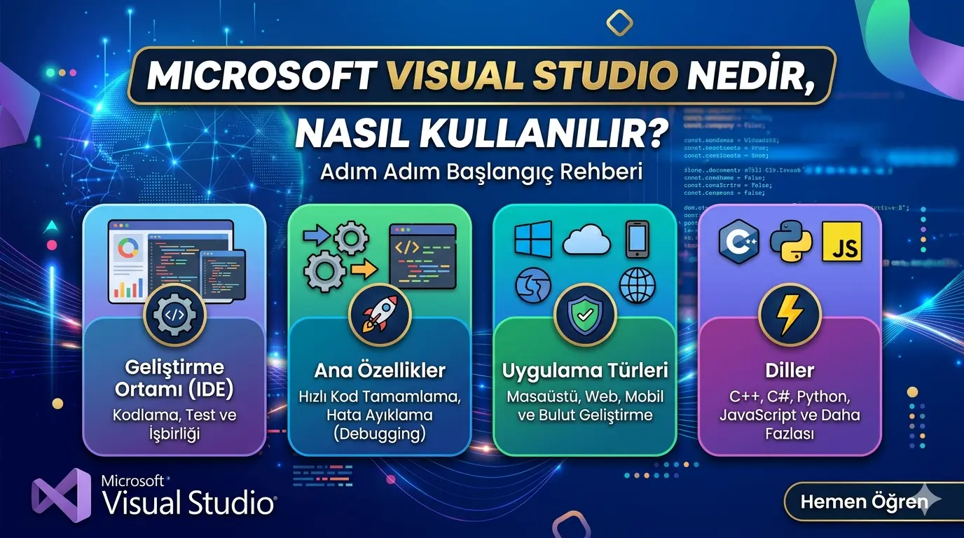 Microsoft Visual Studio Rehberi, Nasıl Kullanılır? Nedir?