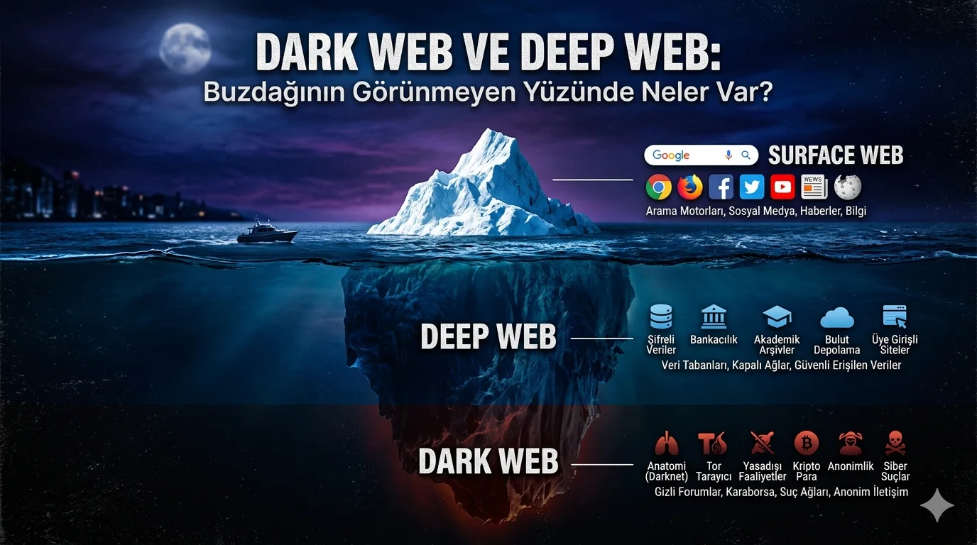 İnternetin Görünmeyen Yüzü: Deep Web ve Dark Web Nedir?