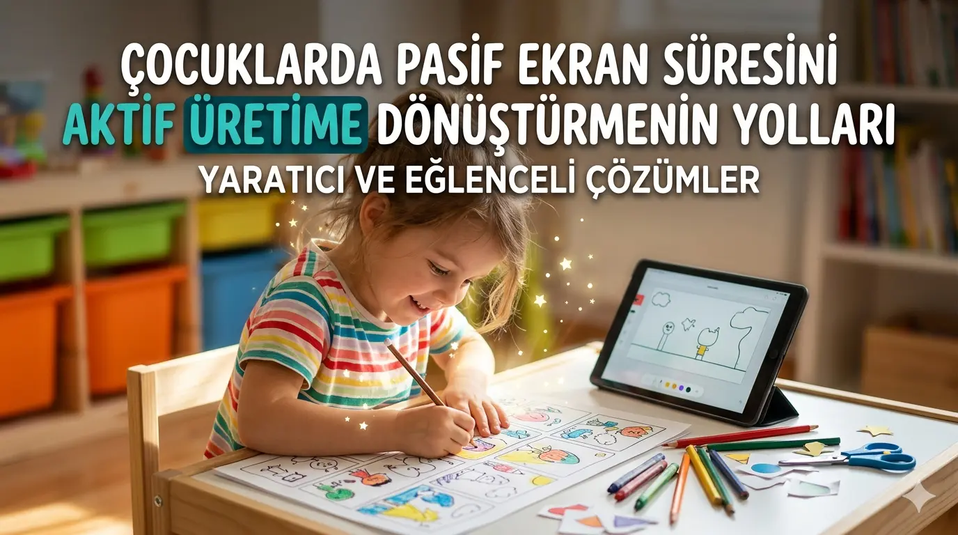 Çocuklarda Pasif Ekran Süresini Aktif Üretime Dönüştürmenin Yolları