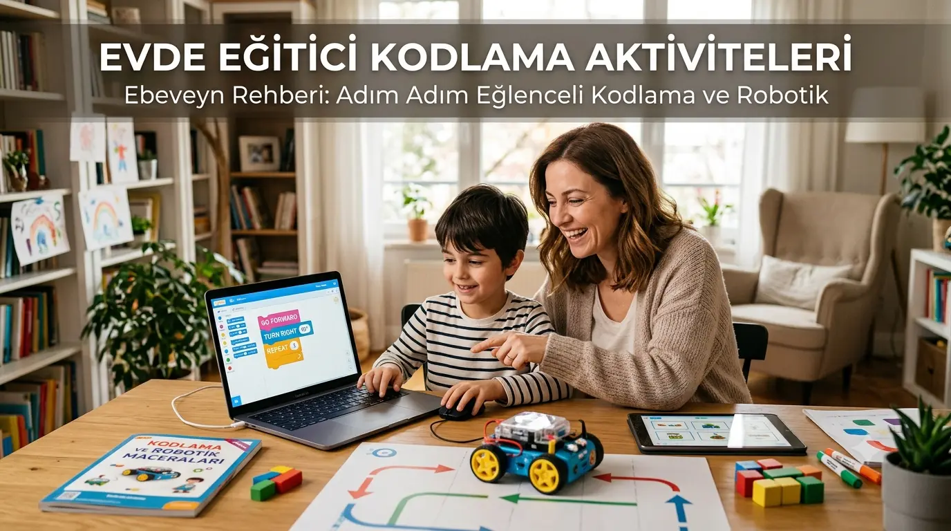 Evde Eğitici Kodlama Aktiviteleri Nasıl Yapılır ve Ebeveyn Rehberi