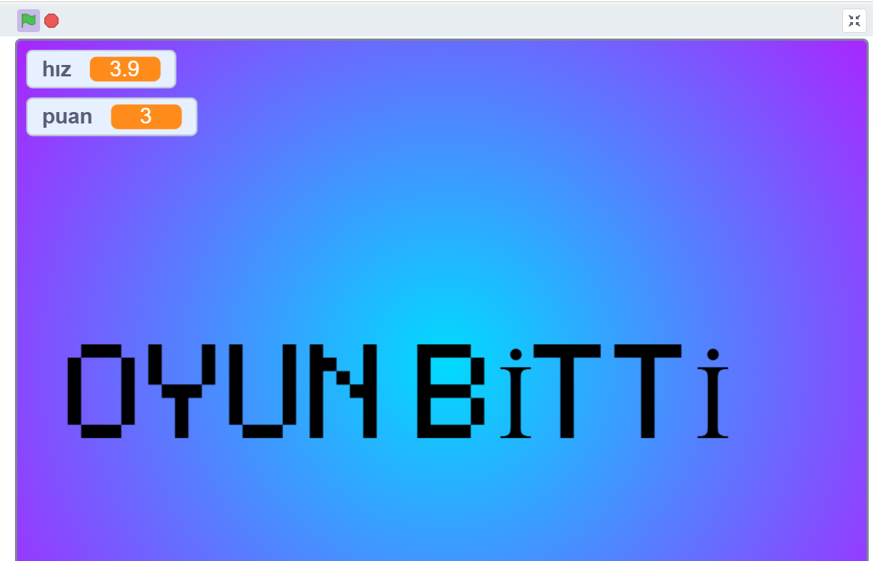 Yılan Oyunu Yaptım