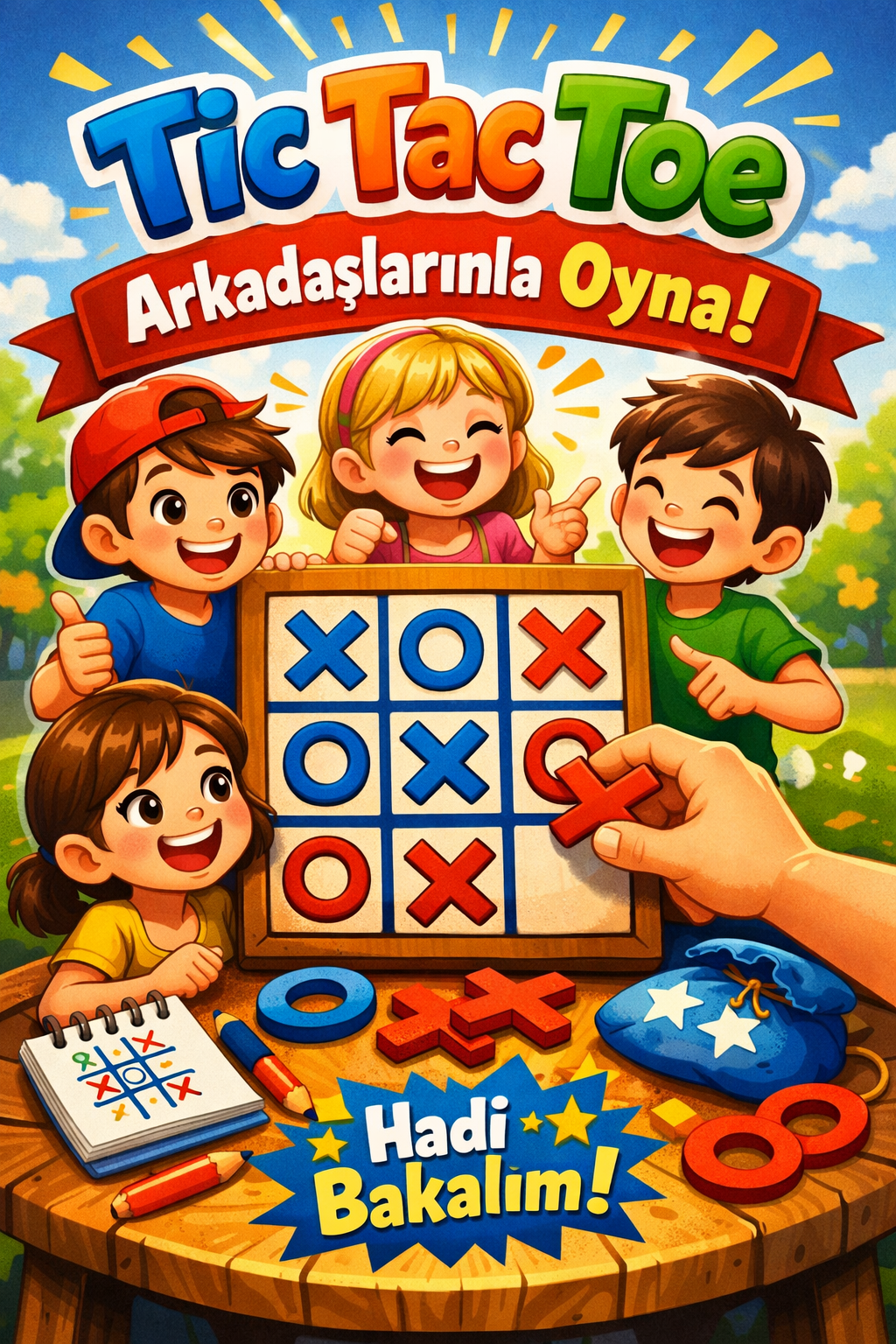 tic tac toe arkadaşınla oyna ve onu yen