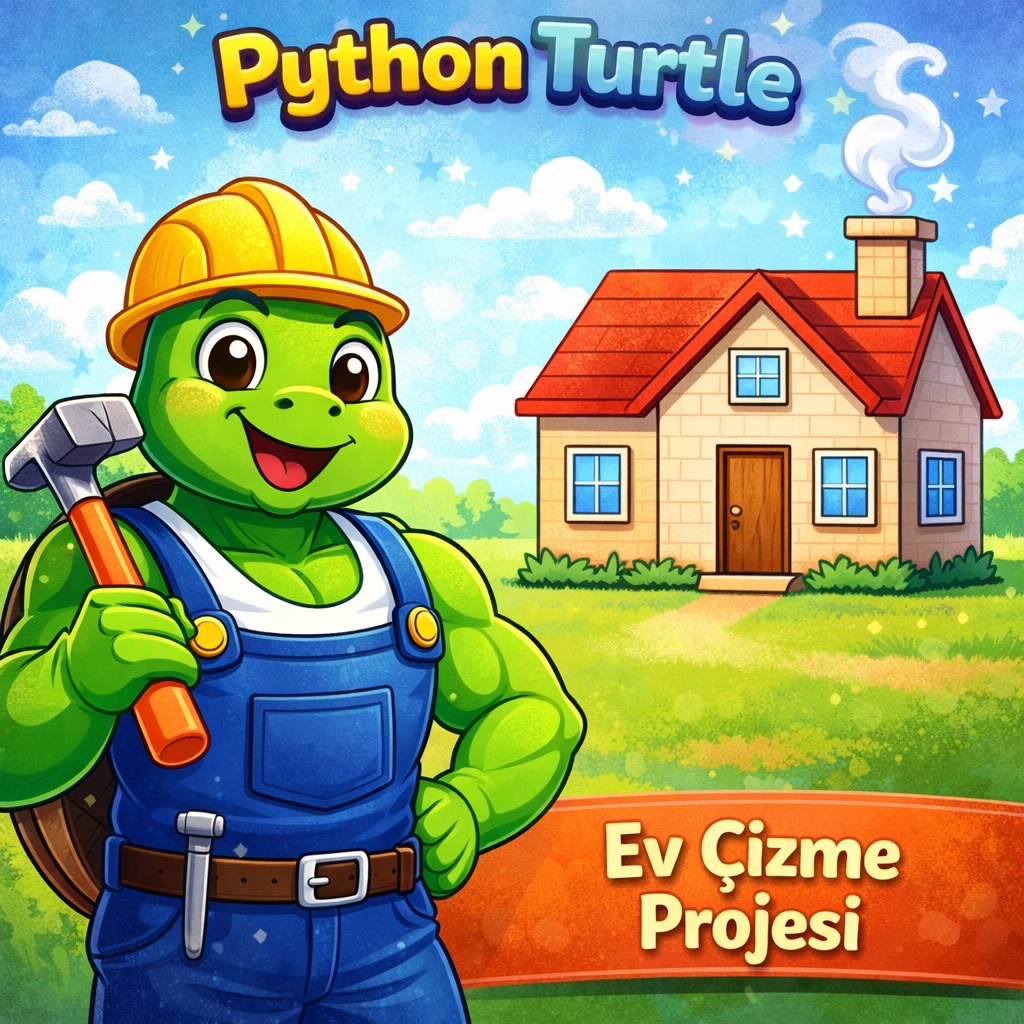 Turtle İle Ev Yapma Projesi